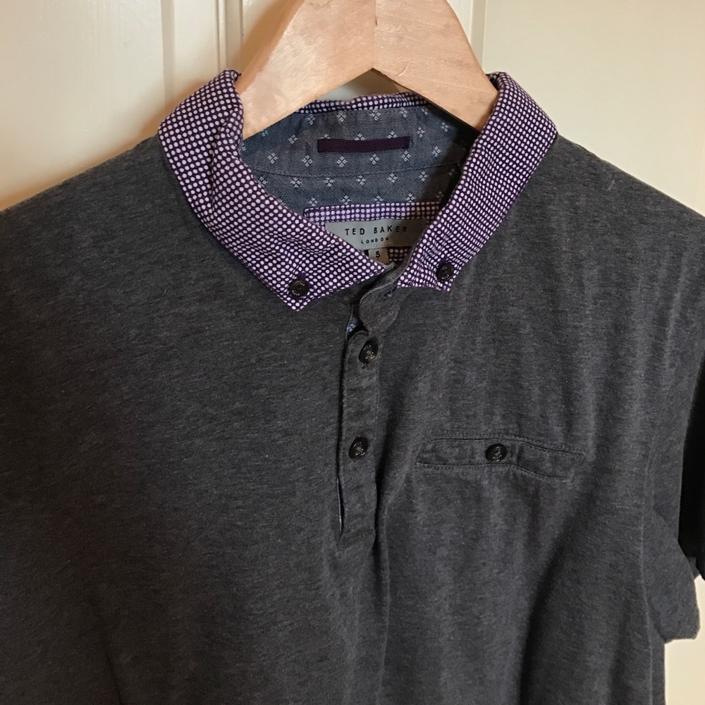 Ted Baker Grey Polo size 5