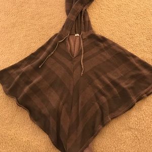 Super soft hooded poncho