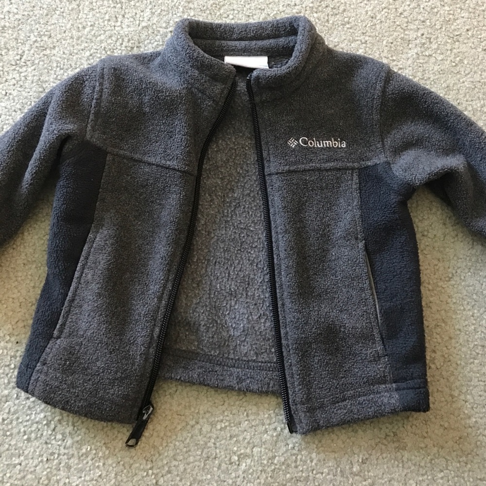 Columbia Fleece Jacket - Size 6-12 months - Gray