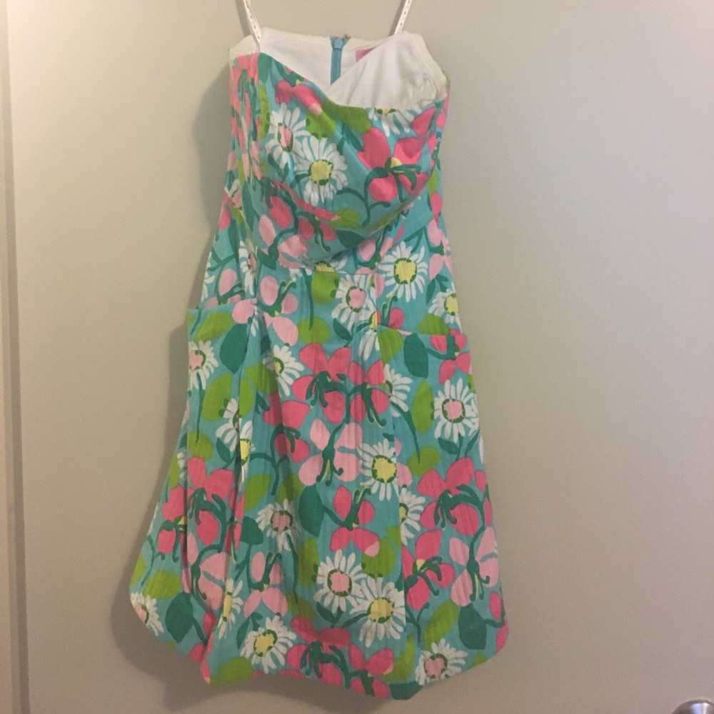 Lilly Pulitzer Strapless Floral Shift Dress - 0