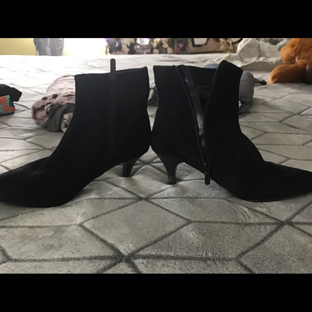Suede booties