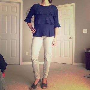 Ann Taylor ruffle top