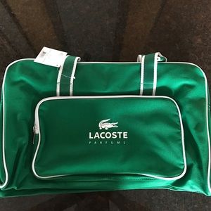 Lacoste gym or duffel bag.  NEW WITH TAGS!