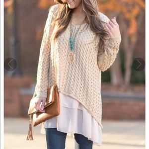 New w/o tags purple layered sweater *FINAL PRICE*