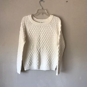 Cream cable knit sweater