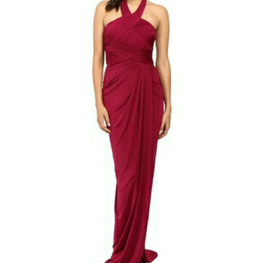 Adrianna Papell Jersey Draped Gown