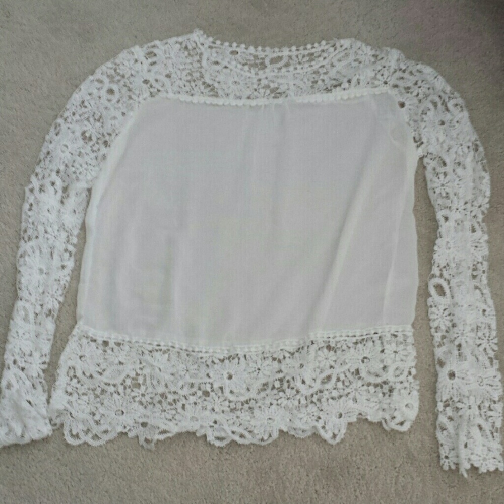 Lacy sheer top