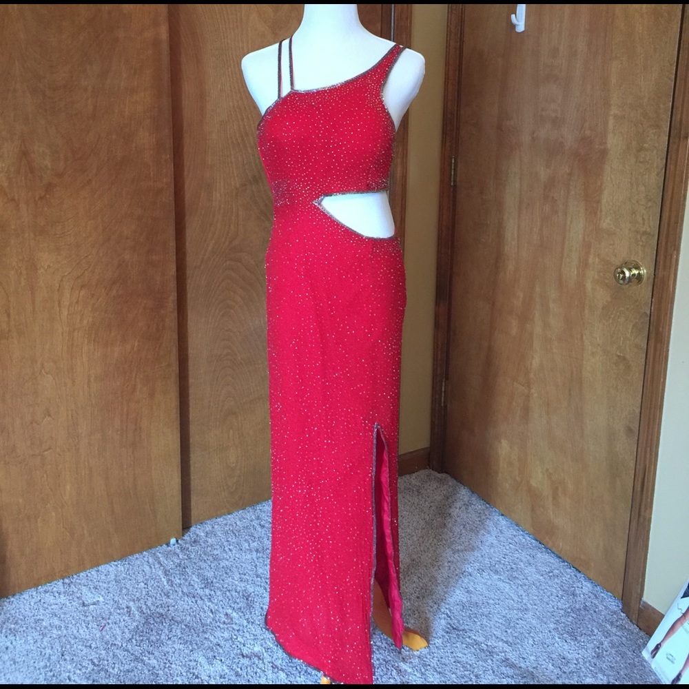 Beaded prom gown