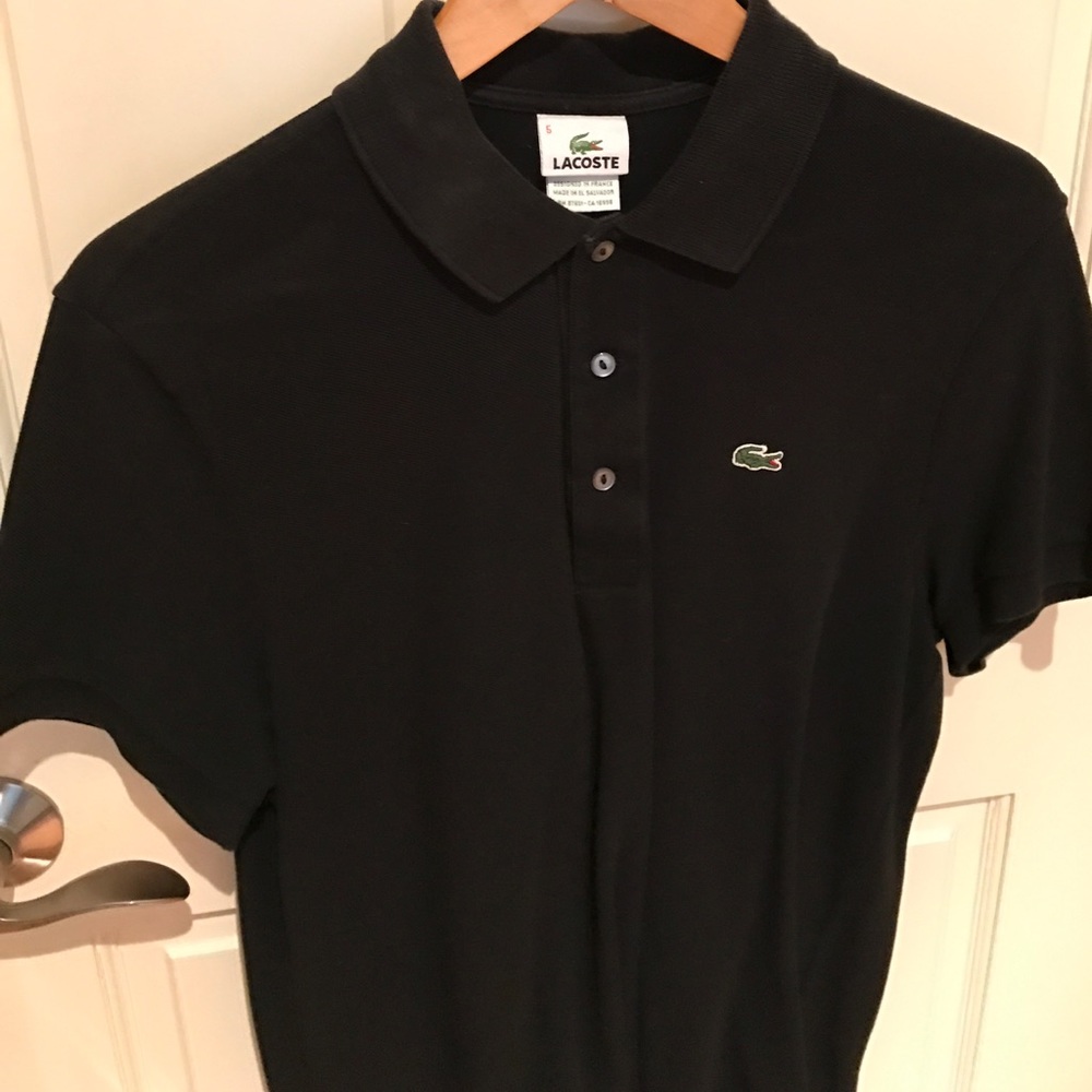 Lacoste Black Polo Size 5