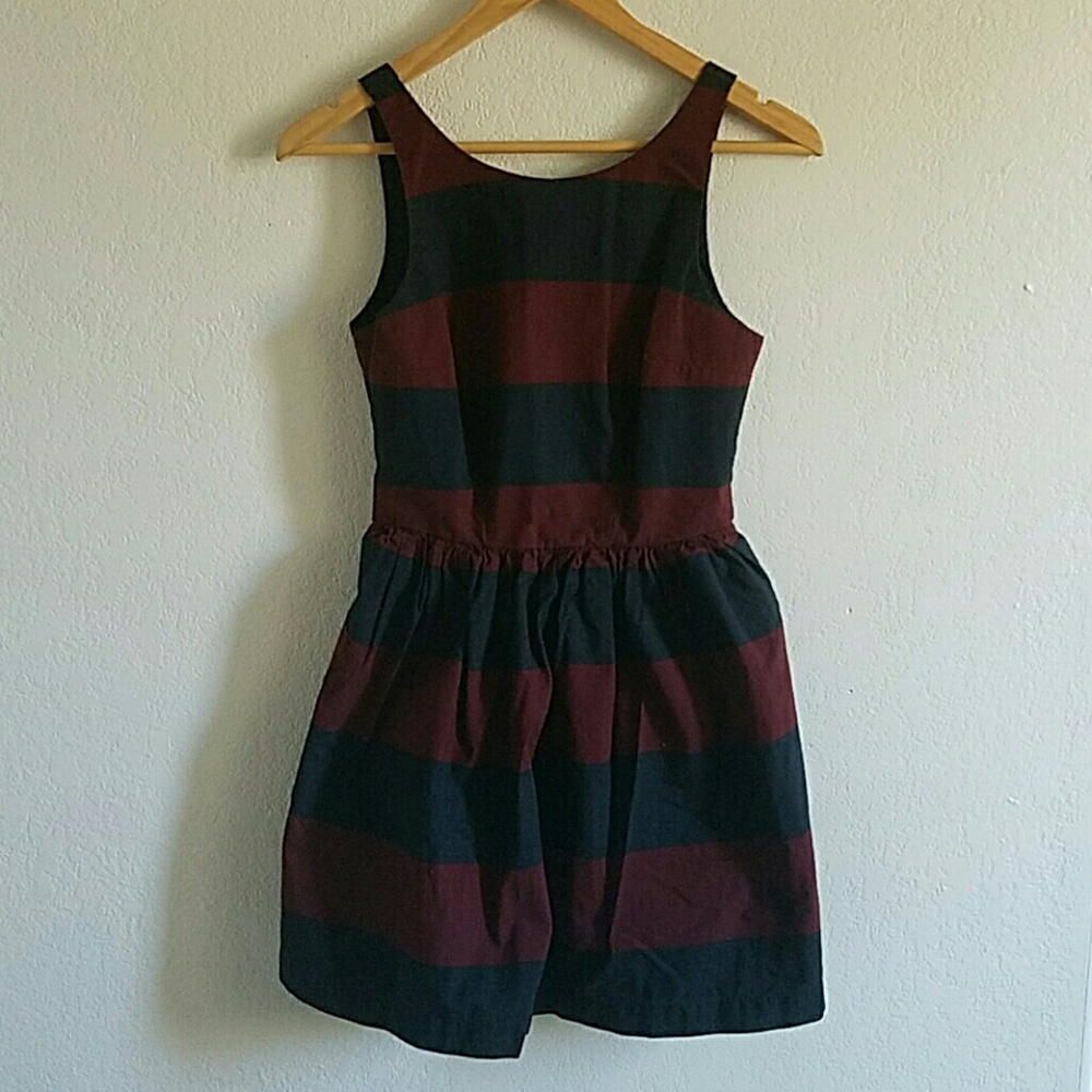 Low Back Striped Dress