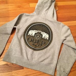 Obey elephant & dagger graphic pullover hoodie