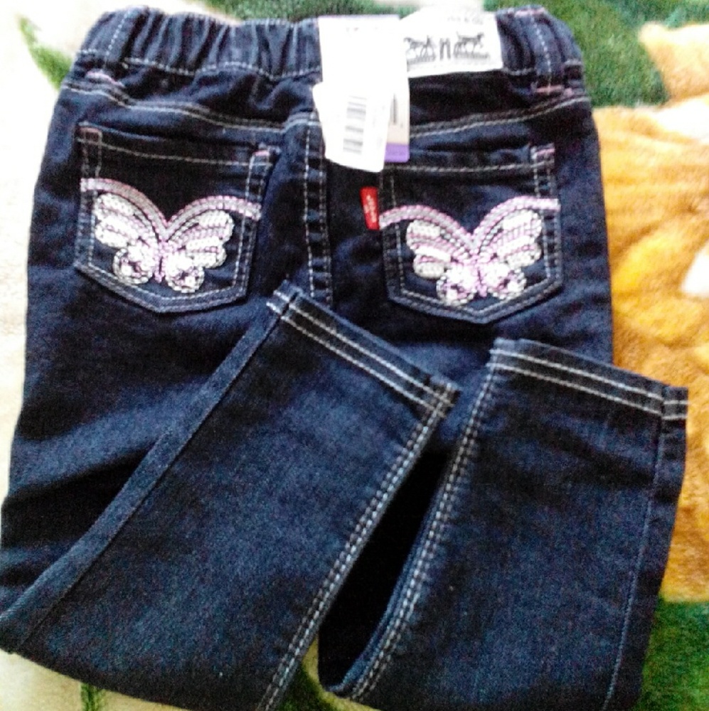 New blue Levi's denim leggings