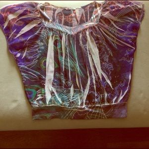 Multicolored blouse.