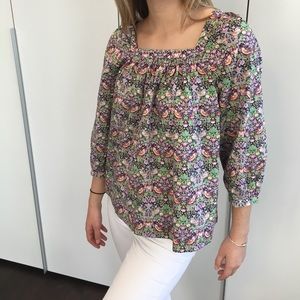 J.Crew patterned blouse