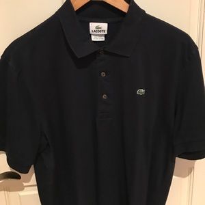 Lacoste Navy Blue Polo Size 5