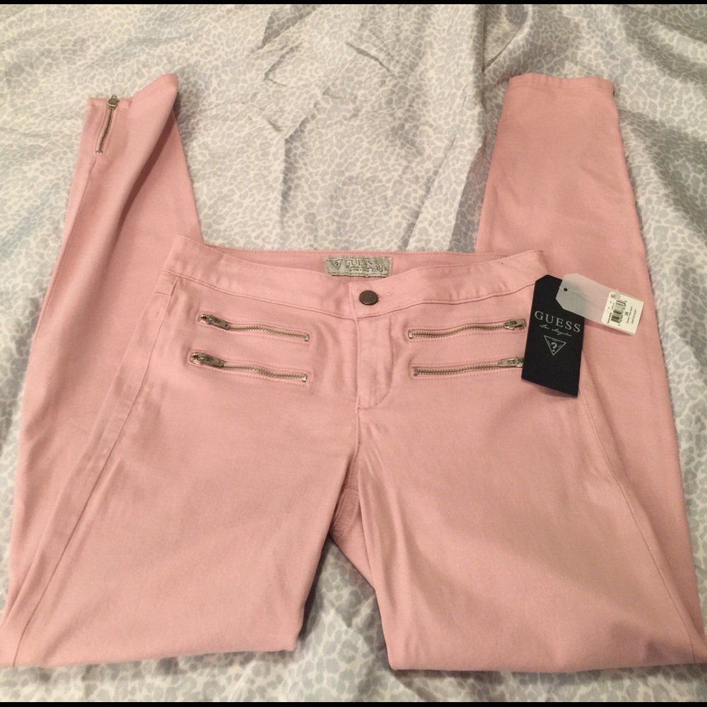 GUESS Pink Wash Skinny Jeans