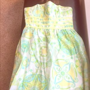Lilly Pulitzer strapless dress!