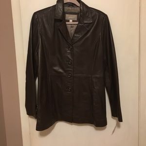 Misses outerwear leather
