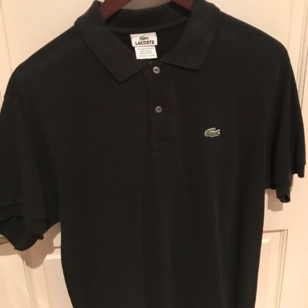Lacoste Black Polo Size 5