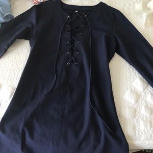 Lace up dress