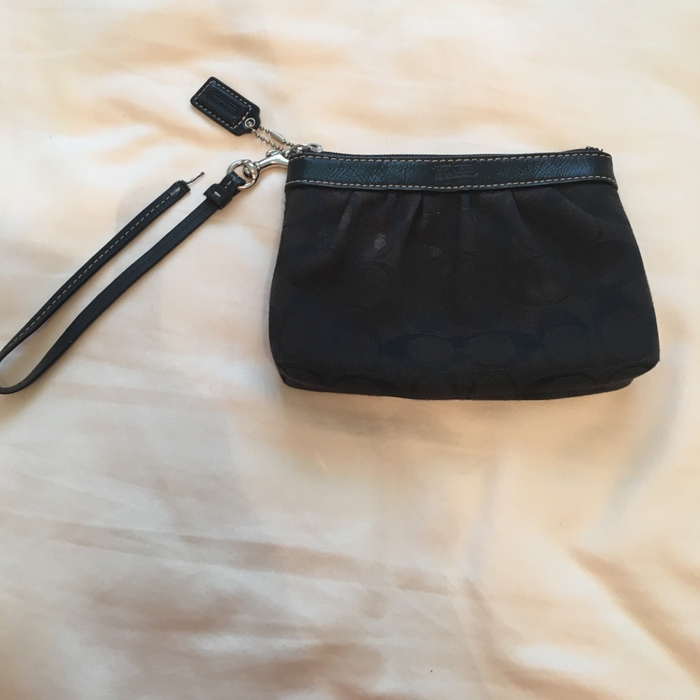 Coach Black Wristlet