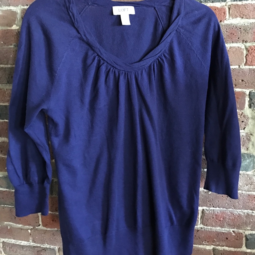 LOFT lightweight sweater Blue, Size Small
