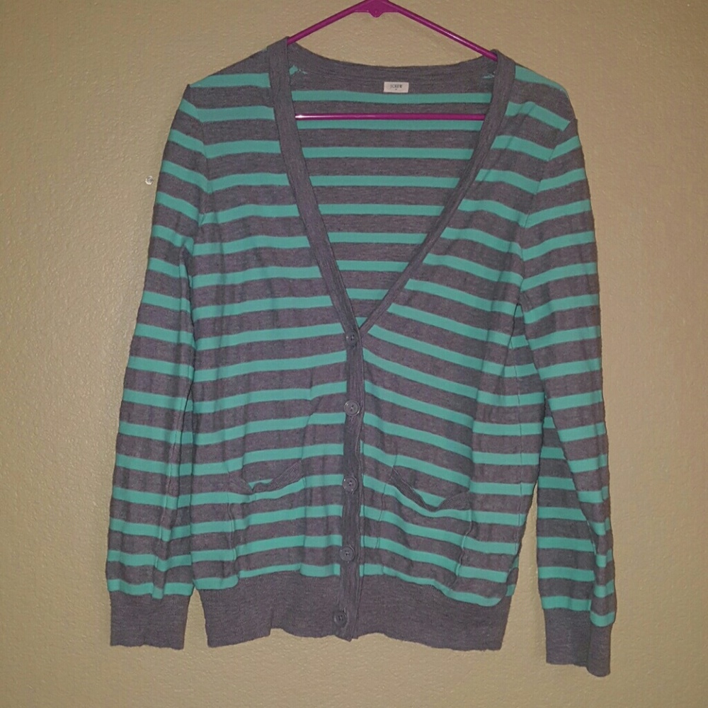 SOLD J Crew Striped Cardigan