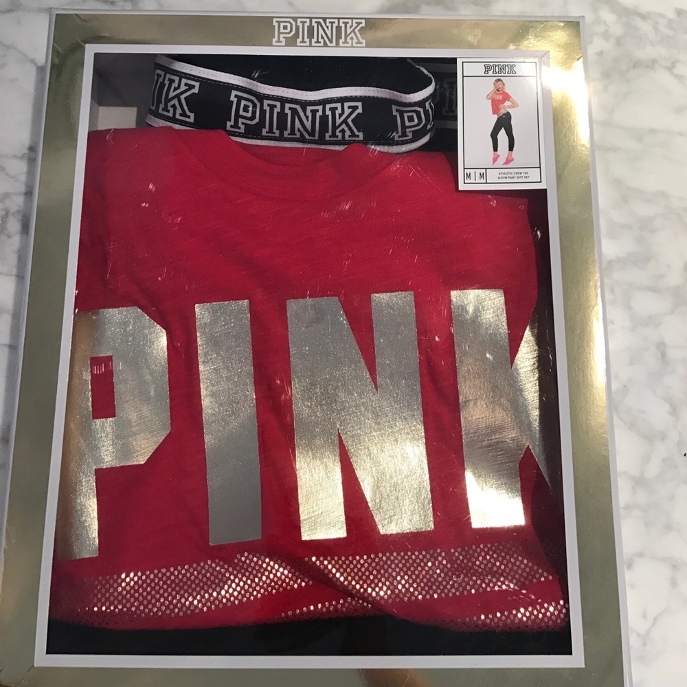 2 piece pink set.  Brand new.  Never warn