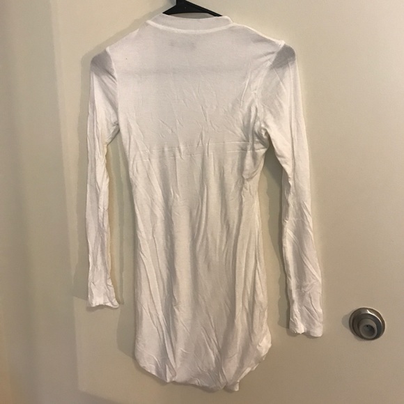 Long sleeve turtleneck shirt hem dress - Picture 2 of 4