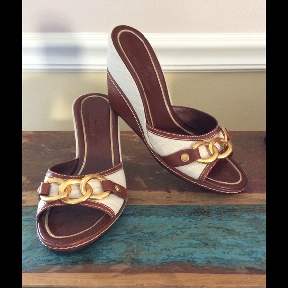Cole Haan Shoes - Cole Haan wedge sandal heels sz 8 perfect!