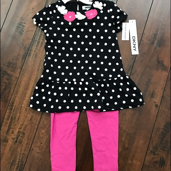 Girls DKNY 2 piece Outfit - Picture 1 of 2
