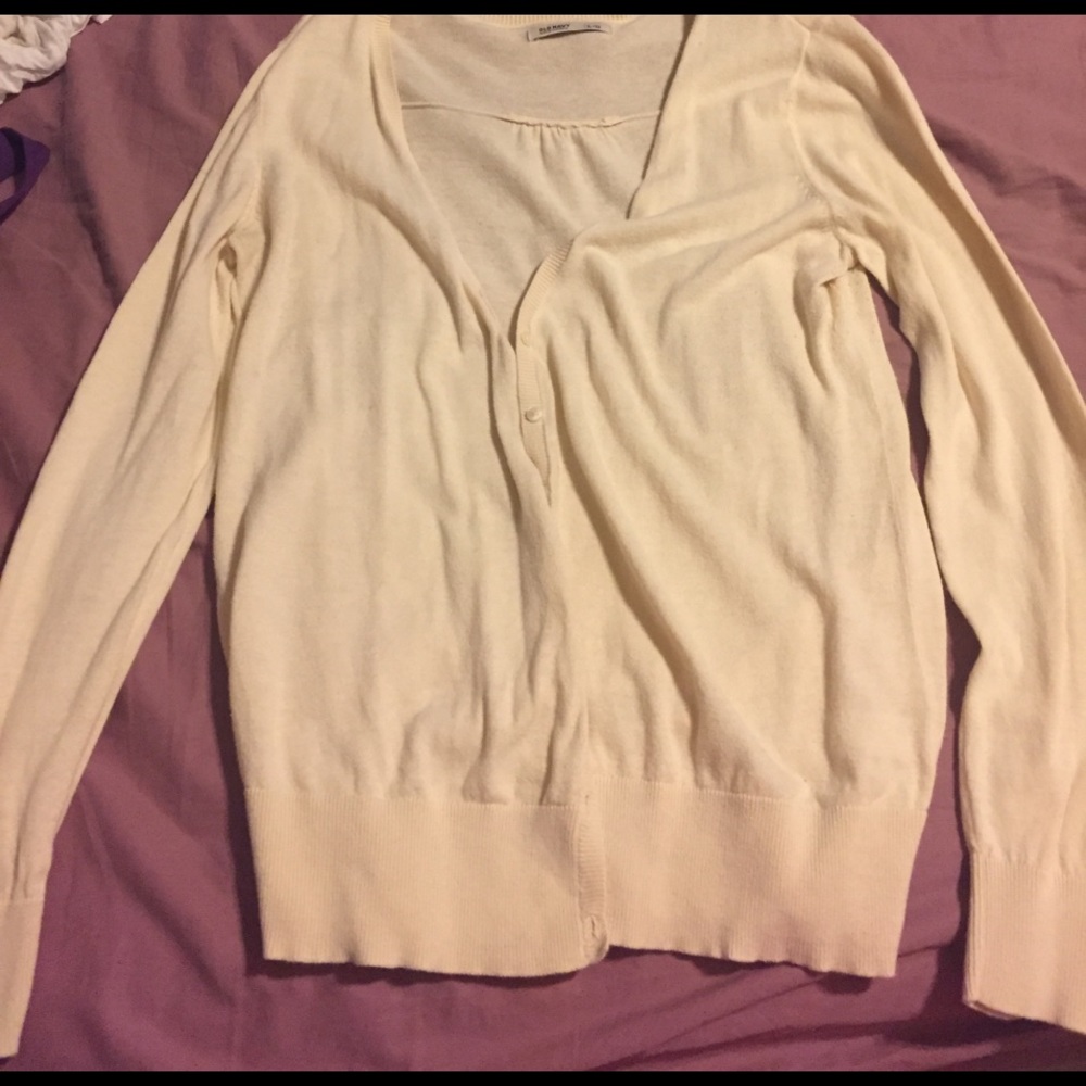 Light weight off white cardigan
