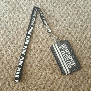 PINK wallet with lanyard