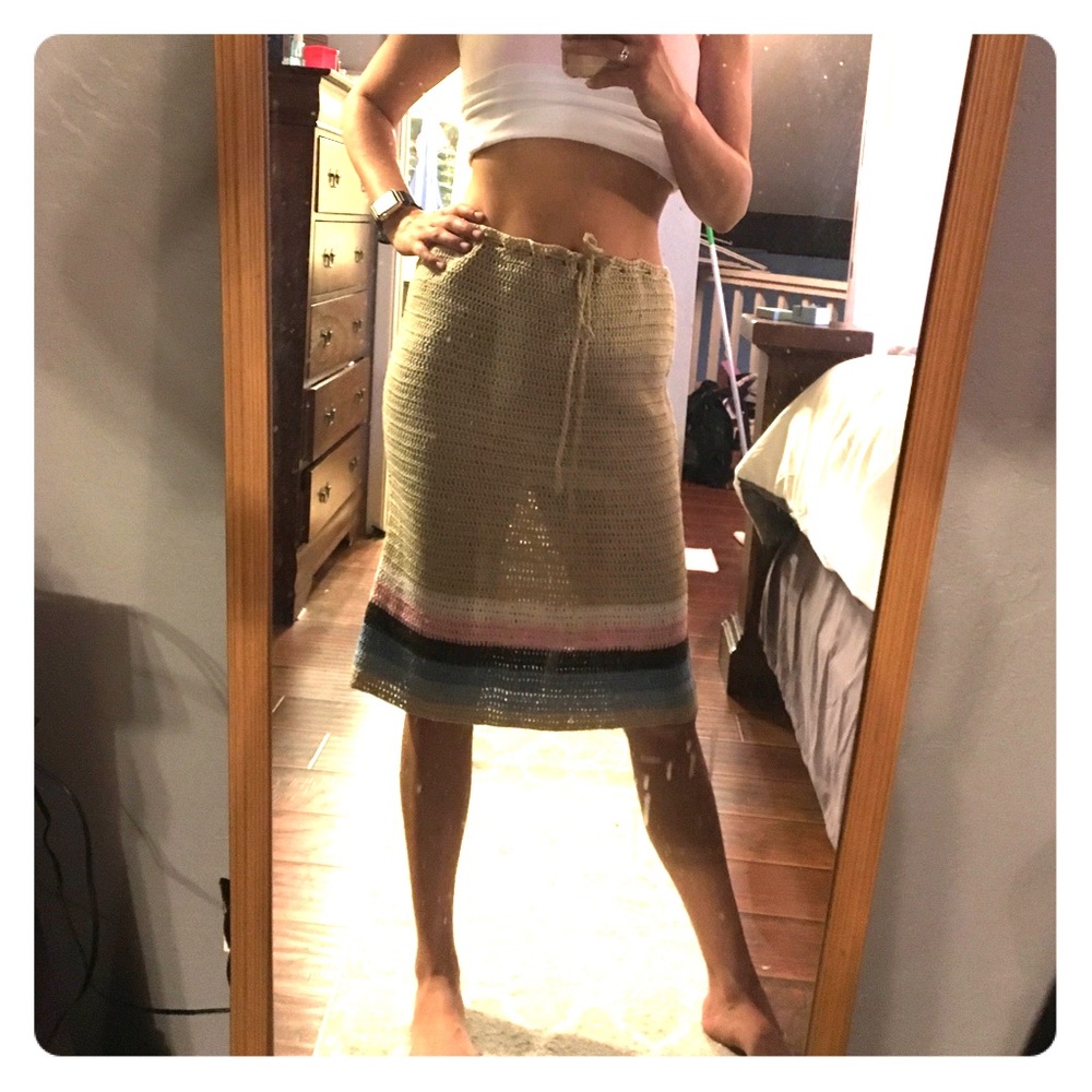 Crochet surfer girl skirt