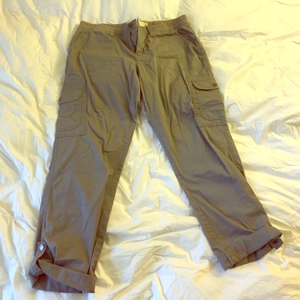 Cropped utility pants