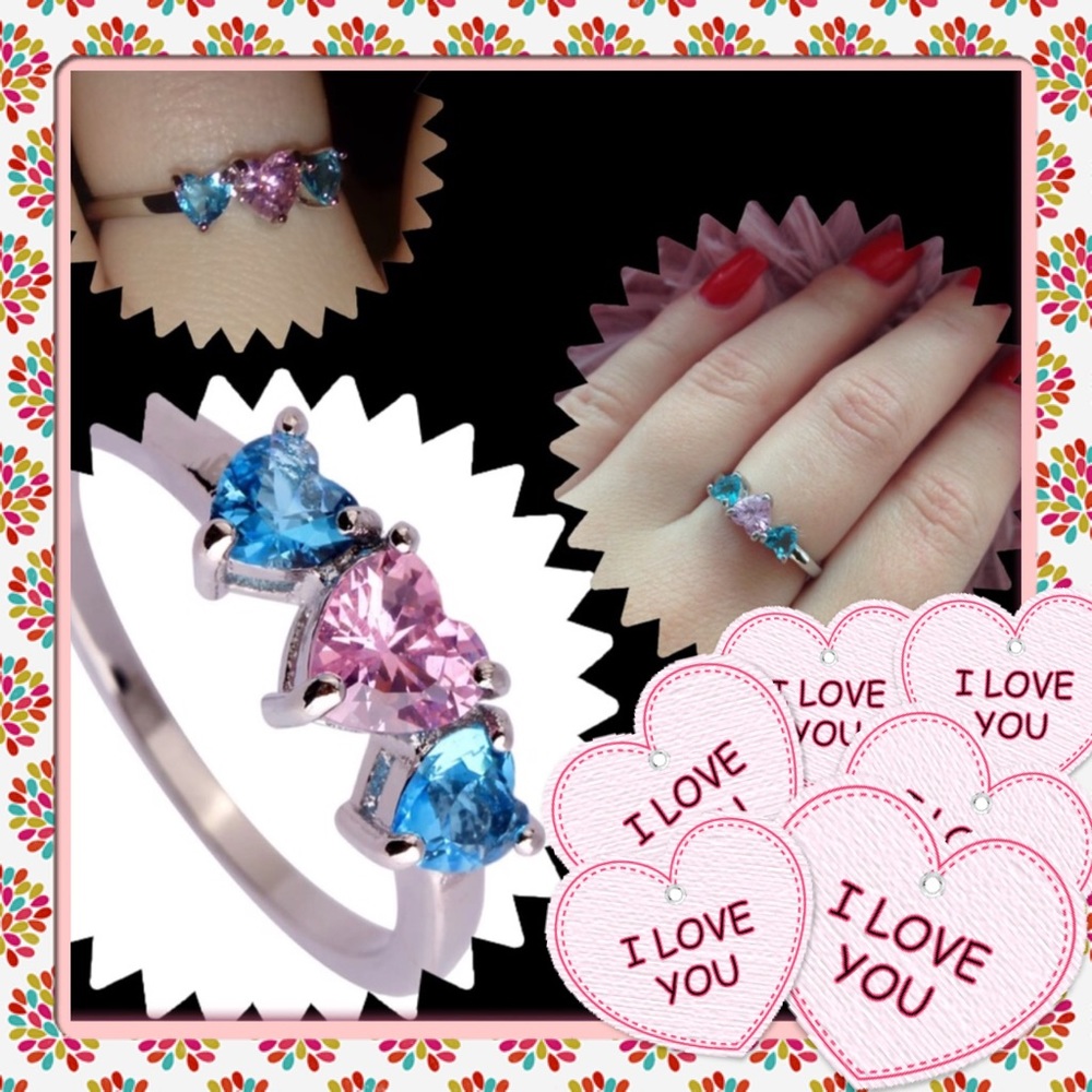 Three Heart Ring 💍 - Picture 7 of 8