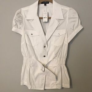 BNWT Express size 10 white button down