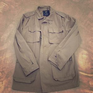 Alpha Industries Light Brown Military Coat Medium