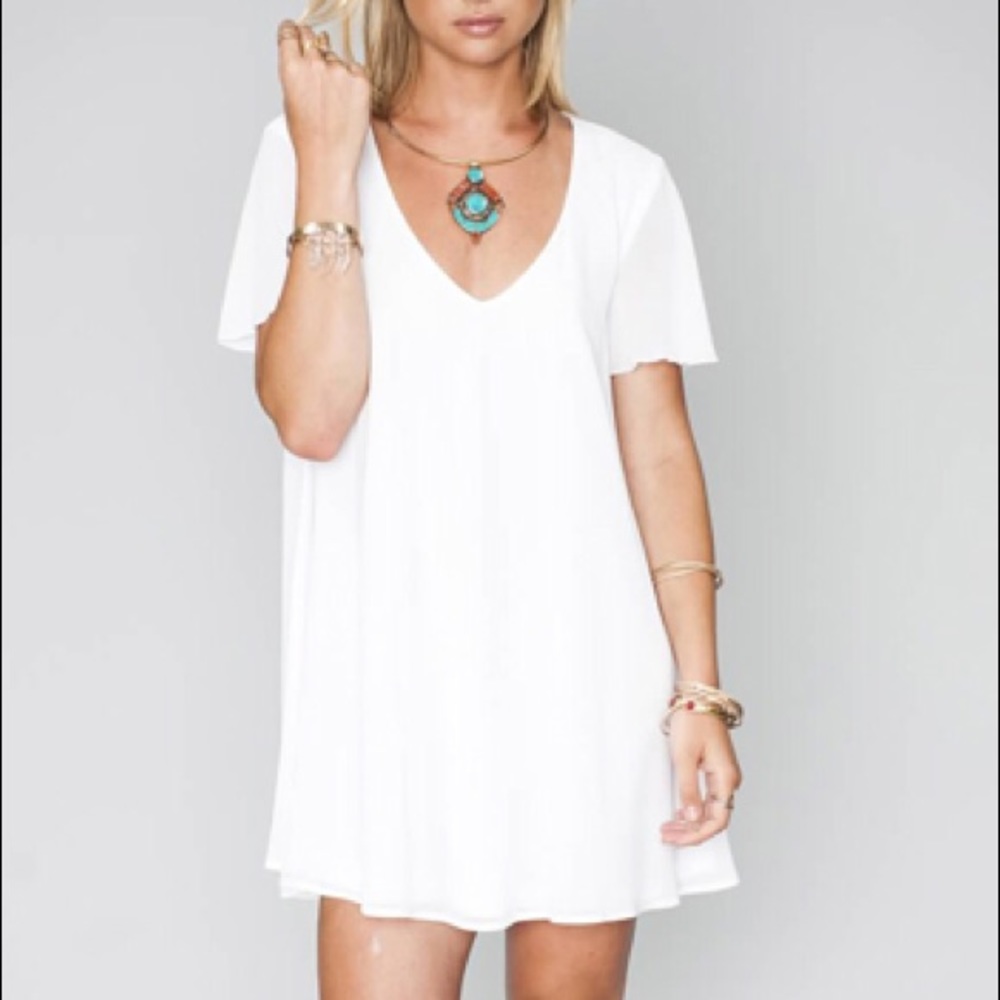 NWT Mumu Kylie Dress Large White