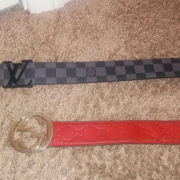 Gucci & louis belt