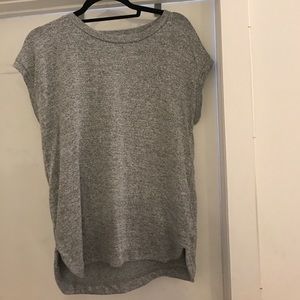 Gray jersey tee
