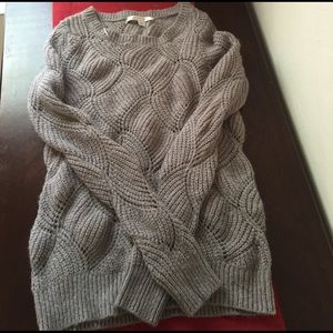 Lauren Conrad Grey Loose Knit Sweater