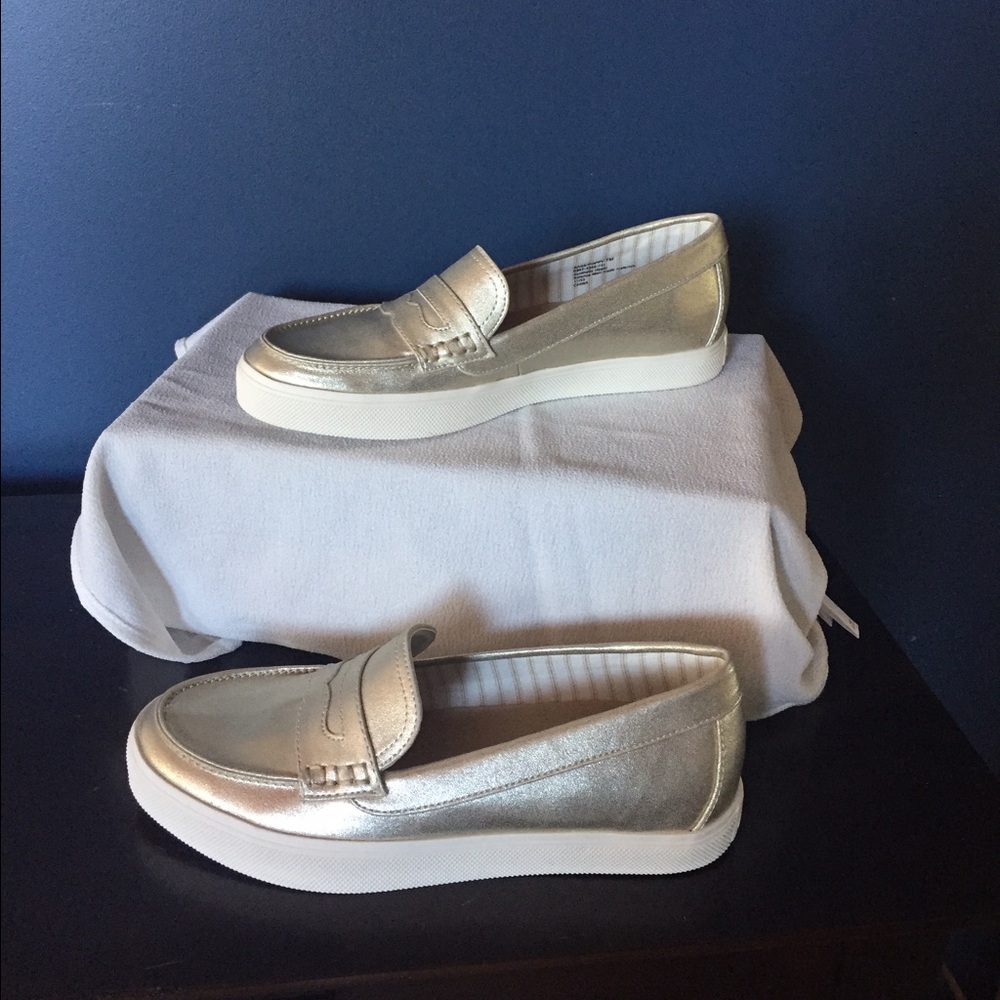 Bass metallic loafer sneakers