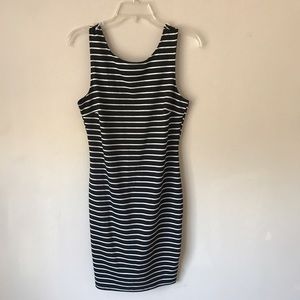 Bodycon stripped tank dress
