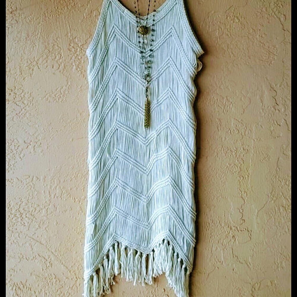 Crocheted Flapper Fringe Dress