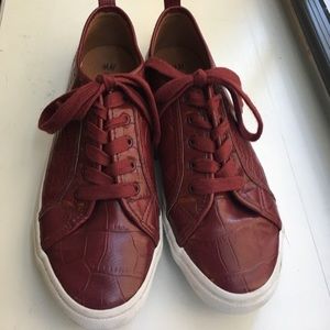Red H&M Crocodile Sneaker