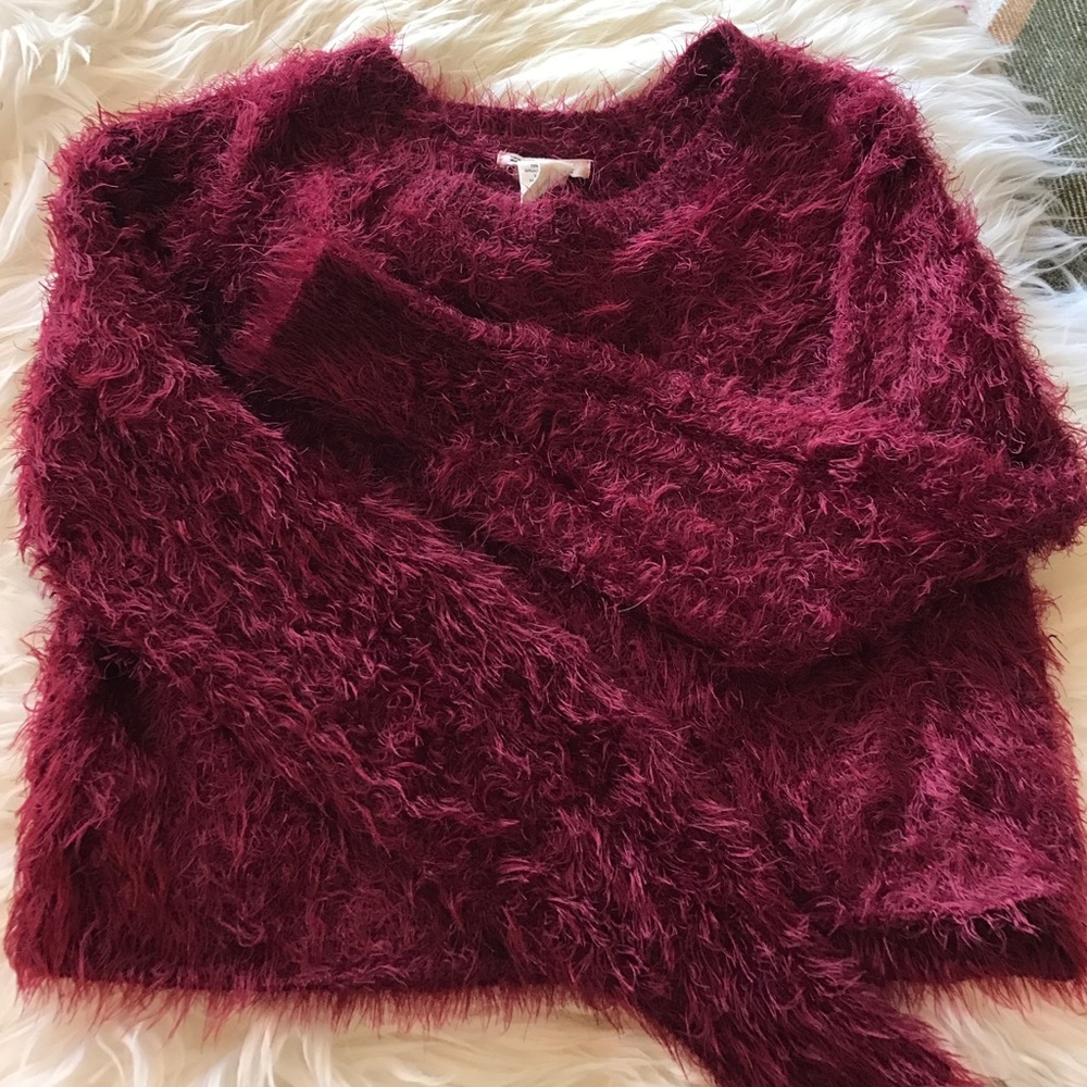 SOLD! Billabong: Burgundy Medium Cozy Sweater - Picture 3 of 4