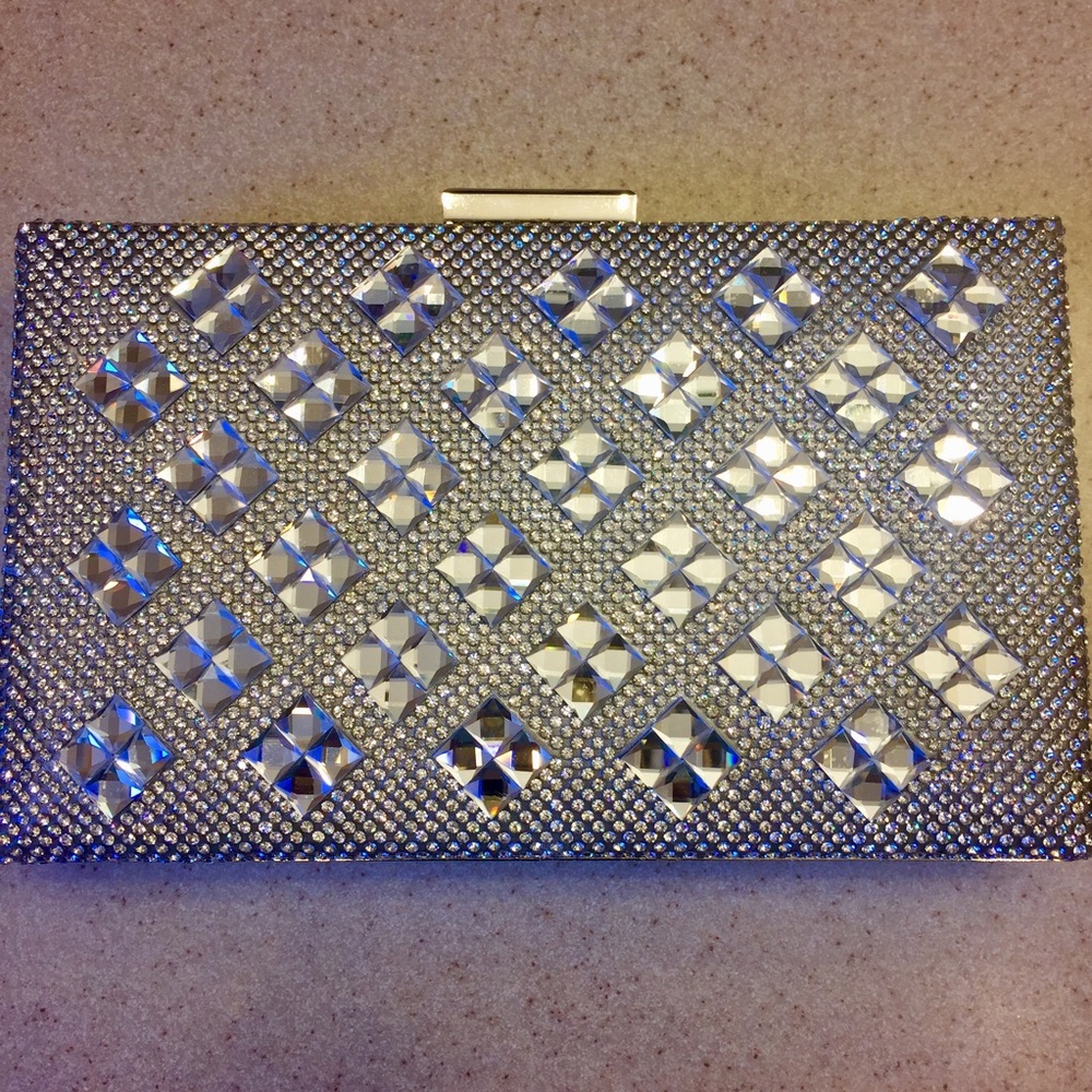 •Lulu Townsend-Crystal & Stone Clutch