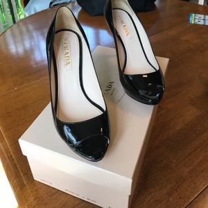 Prada patent leather pumps