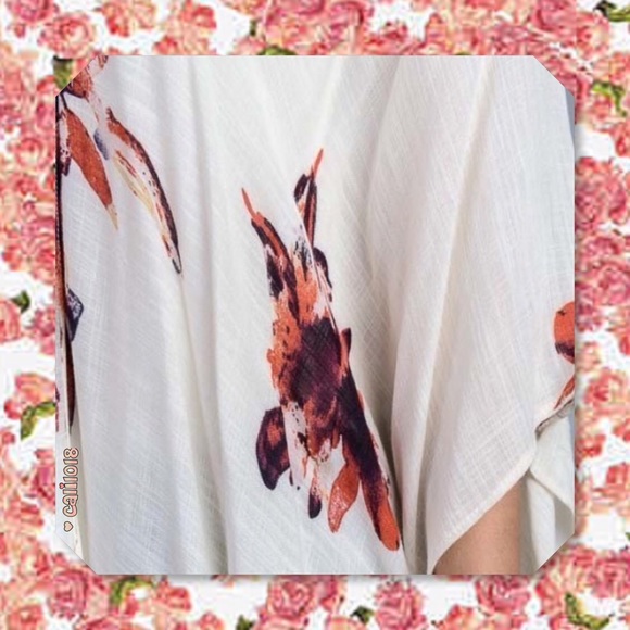 🆕 Kimono Cardigan Coverup Asymmetrical Tunic - Picture 4 of 5